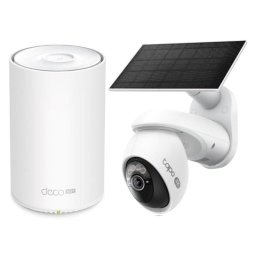 Pack TP-Link DECO X10-4G 1 Nodo 1500Mbps + Cámara IP TC92 Kit 4K Visión Nocturna Exterior
