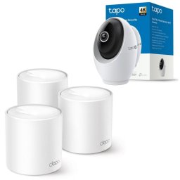 Pack TP-Link Deco X10 Sistema Deco Wi-Fi 6 Mesh AI AX1500 + Tapo C260 Cámara de Vigilancia 360º