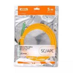 Cable Axil Macho-Macho 5 metros Amarillo
