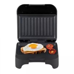 Plancha/Grill Jata JEGR1165 750W con placa grill y lisa 21x14 cm