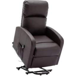 Sillón Relax Función Auto-Ayuda y Reclinación Eléctrica. PU, Modelo Premium, Chocolate