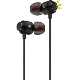 Auriculares Muvit For Change M32 con cable USB-C magnéticos con micrófono negros