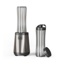 Batidora personal Black & Decker 500W Acero inoxidable 4 cuchillas Picahielos
