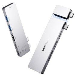 Dock USB-C Vention THZH0 con HDMI 4K, USB 3.0 y Thunderbolt