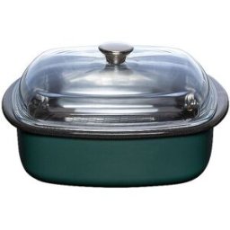 Riess Vaporera con tapa de cristal e inserto de cocción al vapor, 3 piezas. TEAL Blaugruen gasolina
