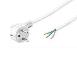 Goobay Cable de Alimentación CEE7 Macho a Bornes 3x1mm 5m Blanco