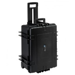 B&W 6800/B/SI Caja para Equipo Fotográfico con Ruedas Negro
