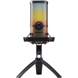 Cherry UM 9.0 PRO RGB Micrófono de Mesa para Streaming USB Negro