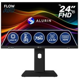 Alurin Flow AIO 24" Regulable Intel Core i5-12400/16GB/500GB SSD/Sin SO