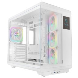 Caja PC Mars Gaming MC-REVPROW ATX Pantalla LCD 4,3" ARGB Blanco