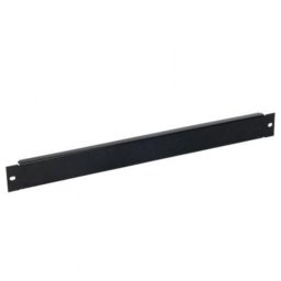 Panel frontal ciego Phasak 19" 1U negro metálico gestión de cable