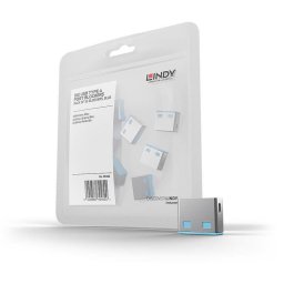 Bloqueador de puerto Lindy USB tipo A Azul 10 unidades