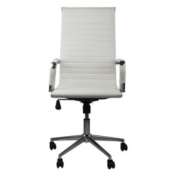 Thinia Home Elegance Silla de Oficina Ruedas Blanca