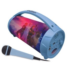 Altavoz Bluetooth The Snow Queen wireless efectos luz multicolor micrófono karaoke 1200mAh