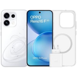 OPPO Reno16 F 5G 8GB 256GB 6,57" Blanco Incluye Funda y Cargador 45W