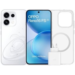 OPPO Reno16 FS 5G 8GB 512GB 6.57" Blanco Incluye Funda y Cargador 45W