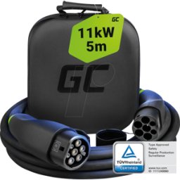 GREEN CELL GC EVKABGC03 - Cable de tipo 2, para vehículos eléctricos, 11 kW, 5 m