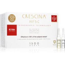 Transdermic 1300 Re-Growth And Anti-Hair Loss Tratamiento De Crecimiento Del Cabello Contra La Caída Del Cabello Para Mujer 40x3,5 Ml
