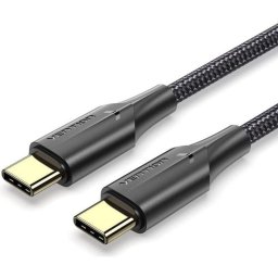 Vention Cable USB-C 2.0 a USB-C Macho/Macho 60W 3m Negro