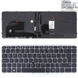 Teclado Retroiluminado Para Portátil Hp 840 G3 745 G3 848 G3 840 G4 745 G4 Zbook 12-0155c-dz01-k19 Plata