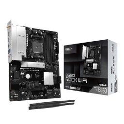 Placa Base ASRock B550 Rock WiFi B550 AM4 DDR4 ATX WiFi 6E PCIe 4.0 CrossFireX