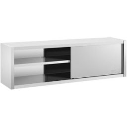 Armario de pared en acero inoxidable - 200 x 45 cm - Royal Catering - 30 kg 10011658