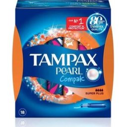 Tampax Compak Pearl Caja Mixta 18 uds