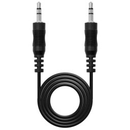 OcioDual Nanocable Jack 3.5mm Macho/Macho 1.5m Negro