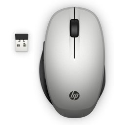 HP 300 Ratón Inalámbrico con Modo Dual 3600 DPI Plata