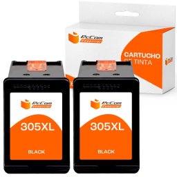 Pccom Essential HP 305XL Cartucho Tinta Compatible Negro Pack 2