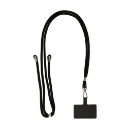 Ksix Colgante para Móvil Universal con Tarjeta Adaptadora 160 Cm Negro