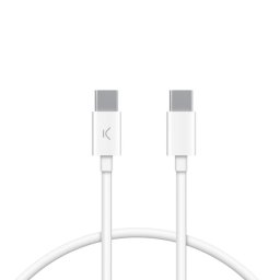 Ksix Cable de Carga USB-A a USB-C 12W 1m Blanco