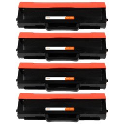 Pccom Essential Tóner Compatible con Samsung MLT-D1042S/MLT-D1042X Negro Pack 4