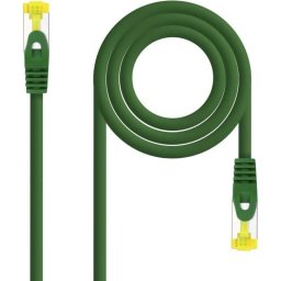 Nanocable Cable de Red Ethernet Rj45 LSZH Cat.6a SFTP AWG26 100% Cobre 2m Verde