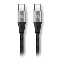 1Life - Cable de Datos y Carga USB-C 60W 2m Negro