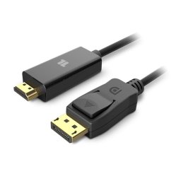 1Life Cable DisplayPort a HDMI 1m Negro