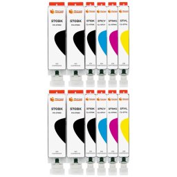 Pccom Essential Canon Pgi570xl/cli571xl Cartucho Tinta Compatible Negro/cian/magenta/amarillo Pack 12