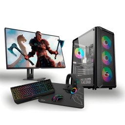 PC Racing Pack Gaming Top Intel Core i7-12700F/32GB/1TB SSD/RX 7600 XT + Monitor 24" FullHD + Combo Gaming