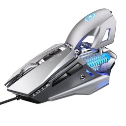 Kinsi G10 Ratón Óptico Gaming RGB 7200DPI Plata