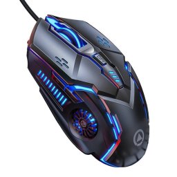 Kinsi G5 Ratón Óptico Gaming RGB 3200DPI 6 Teclas Mecánico Negro