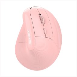 Kinsi H5 Ratón Óptico Inalámbrico de Oficina Ergonómico 4000DPI Rosa