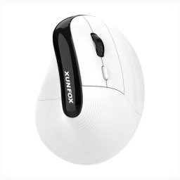Kinsi H5 Ratón Óptico Inalámbrico de Oficina Ergonómico 4000DPI Blanco