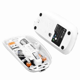 Kinsi M233 Ratón Inalámbrico Transparente Blanco