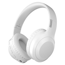 Kinsi H&SV5 Auriculares Inalámbricos Bluetooth/Jack3.5/USB-C/Tarjeta TF Blancos