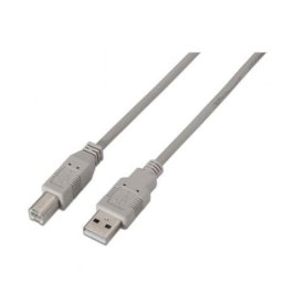 Cable USB 2.0 AISENS A101-0003 3 metros Apantallado Beige