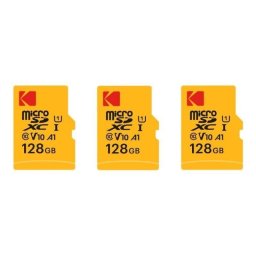 Tarjeta de memoria Kodak Micro SDXC 128GB Pack 3 unidades con adaptador