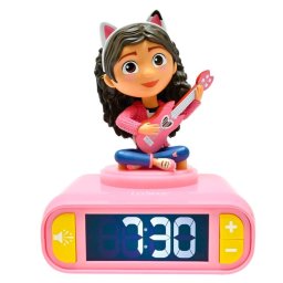 Despertador Lexibook Gabby″s Dollhouse Luz Nocturna, 6 Sonidos, Pantalla LCD, Pilas AA
