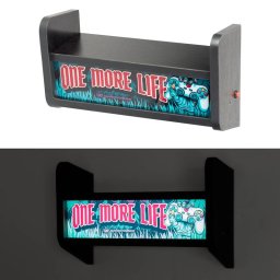 Lámpara Erik Arcade Marquesina MDF/Acrilato Batería 2000mAh USB-C Estantería 34cm