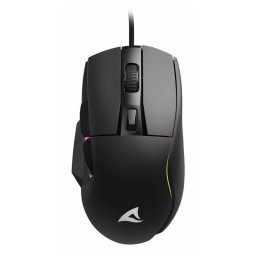 Ratón Sharkoon con cable 6400 DPI Iluminación RGB PBT PTFE 6 botones
