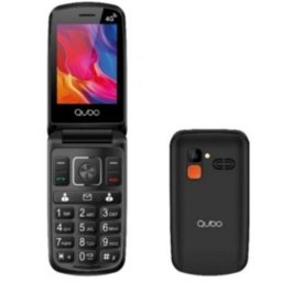 Teléfono móvil Qubo P-210NW 4G Black 2,8'' USB-C batería 1000mAh cámara 0,3Mpx